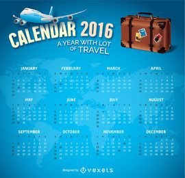 2016 Kalender Reisethema