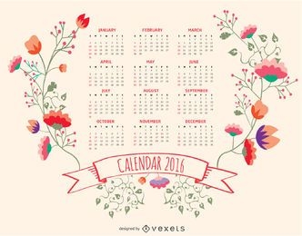 Calendário floral 2016