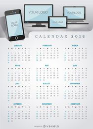 Calendar 2016 multiplatform app or website