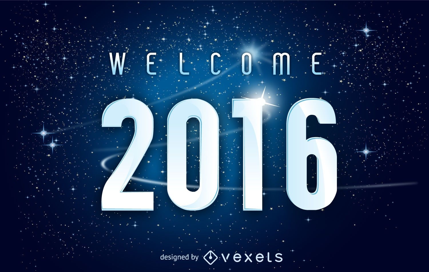 Imagen espacial de año nuevo 2016