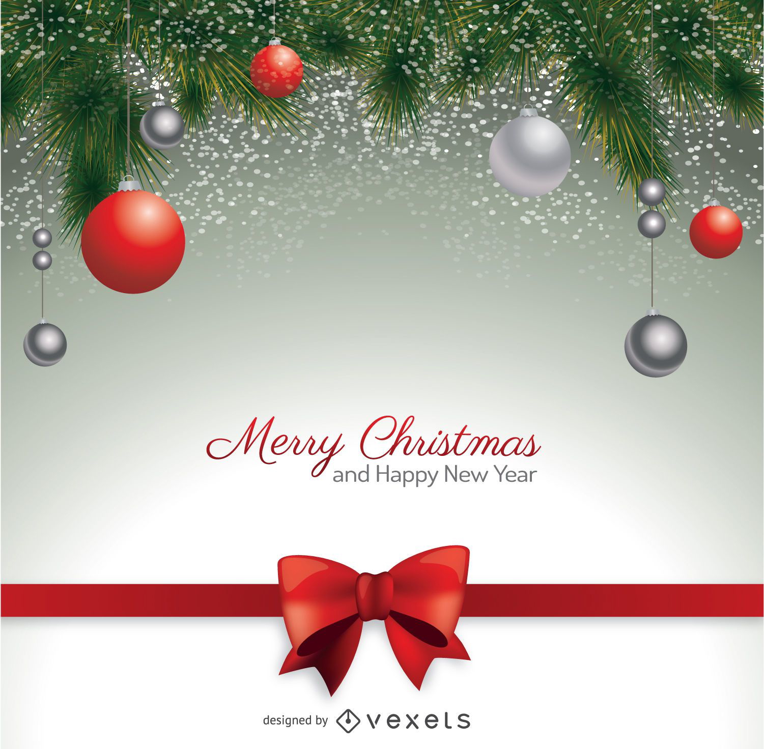 Christmas Bow Background Design Vector Download