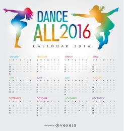 Dance 2016 calendar