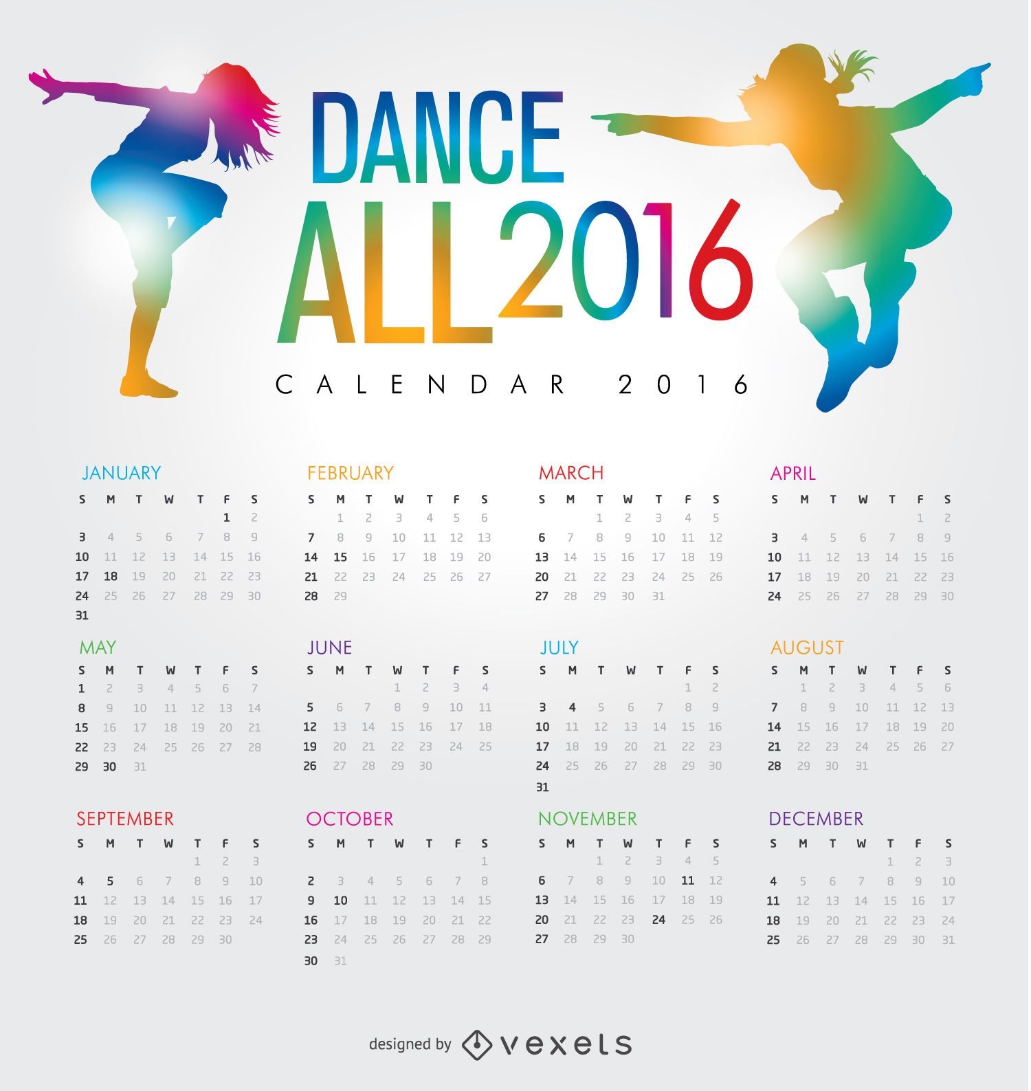 Calendário de dança 2016