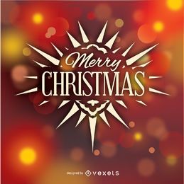 Frohe Weihnachten-Logo-Abzeichen