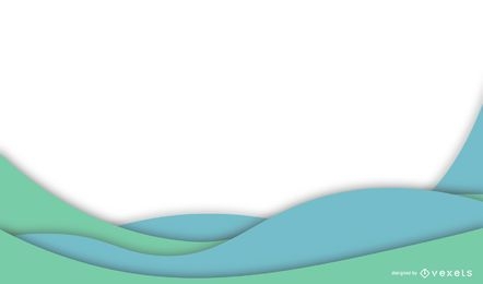 Blue Green Waves Business Background