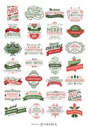 28 Christmas badges