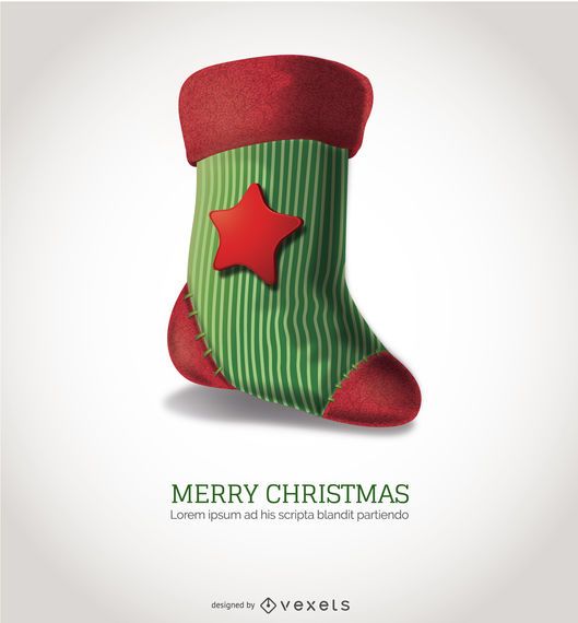 Highly detailed Christmas sock Highly detailed Christmas sock