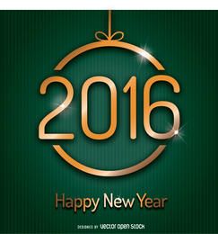 2016 ano novo dentro da bola de Natal 2016 ano novo dentro da bola de Natal