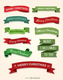 10 conjunto de fitas de feliz natal
