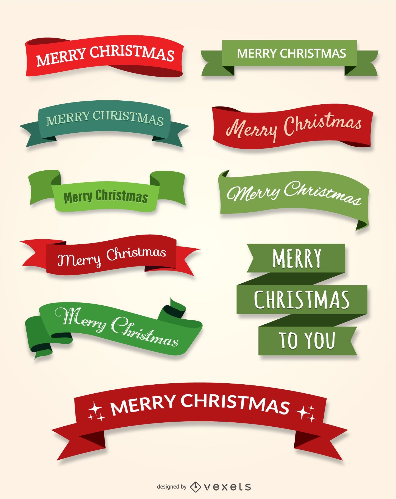 10 conjunto de fitas de feliz natal