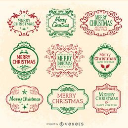 Christmas Emblem seal set Christmas Emblem seal set