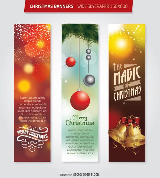 Christmas 160x600 Wide Skycraper banners Christmas 160x600 Wide Skycraper banners