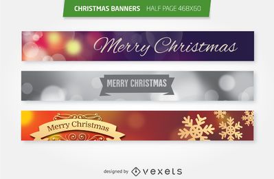 Weihnachten 468x60 halbseitige Werbebanner eingestellt