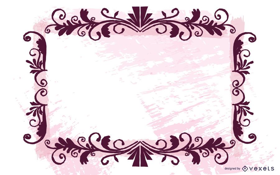 Grungy Halftones Swirling Frame Banner Grungy Halftones Swirling Frame Banner