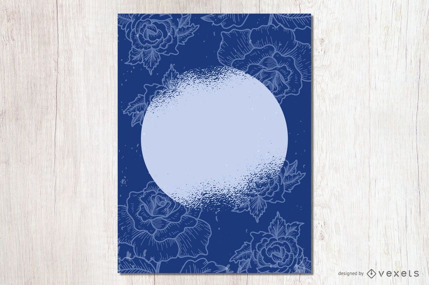 Grungy Dot Floral Card Grungy Dot Floral Card
