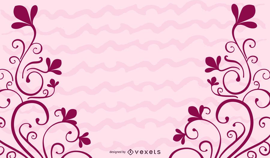 Red Floral Swirls Decoration Red Floral Swirls Decoration