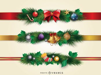 Weihnachtsgrenzenverzierung