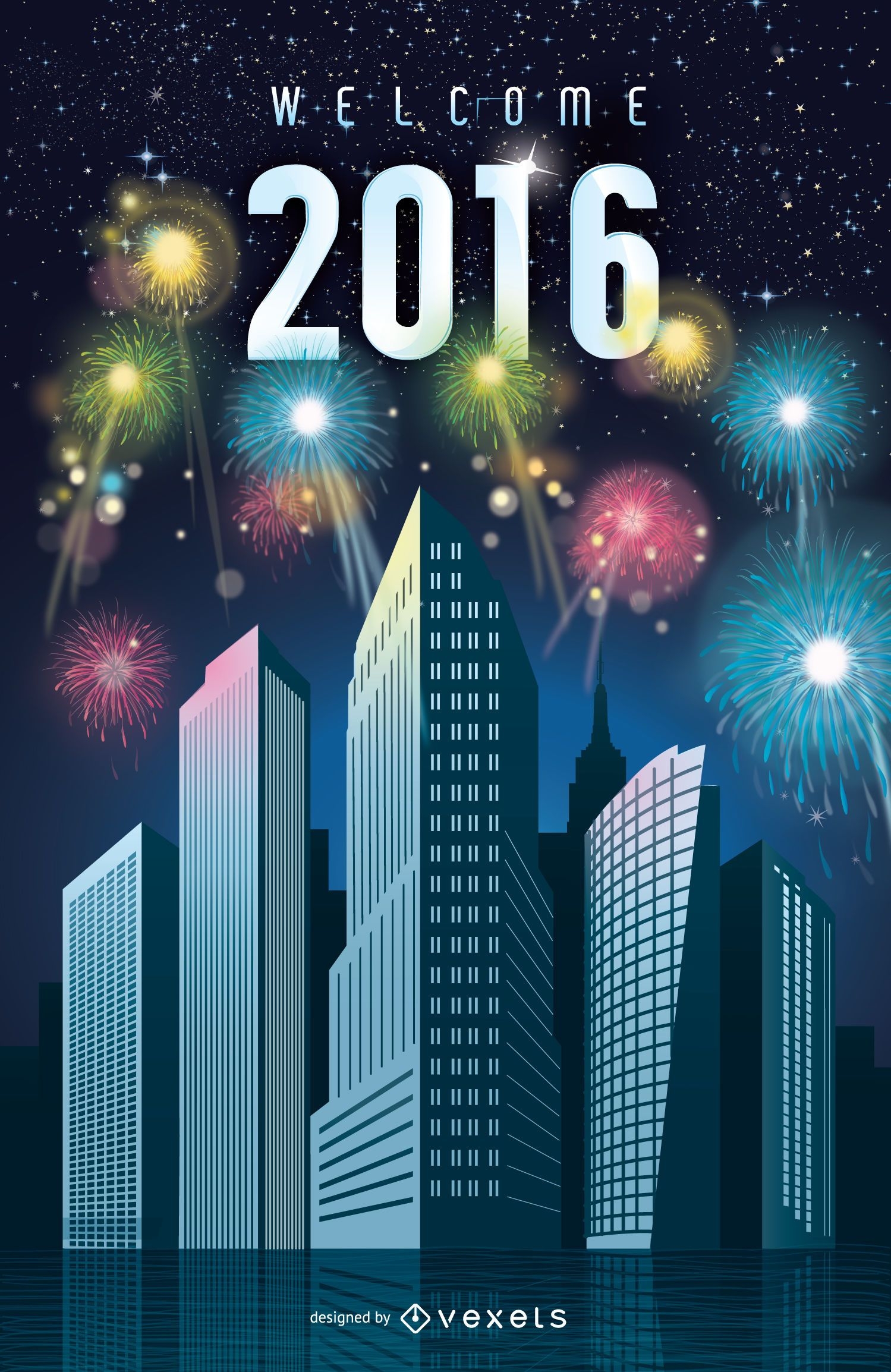2016 año nuevo en la ciudad