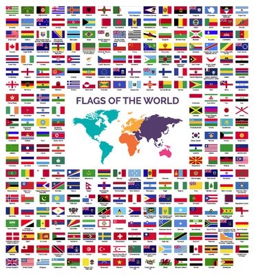 Coleção de Bandeiras de Países Ilustração Vetor EPS [download] - Designi