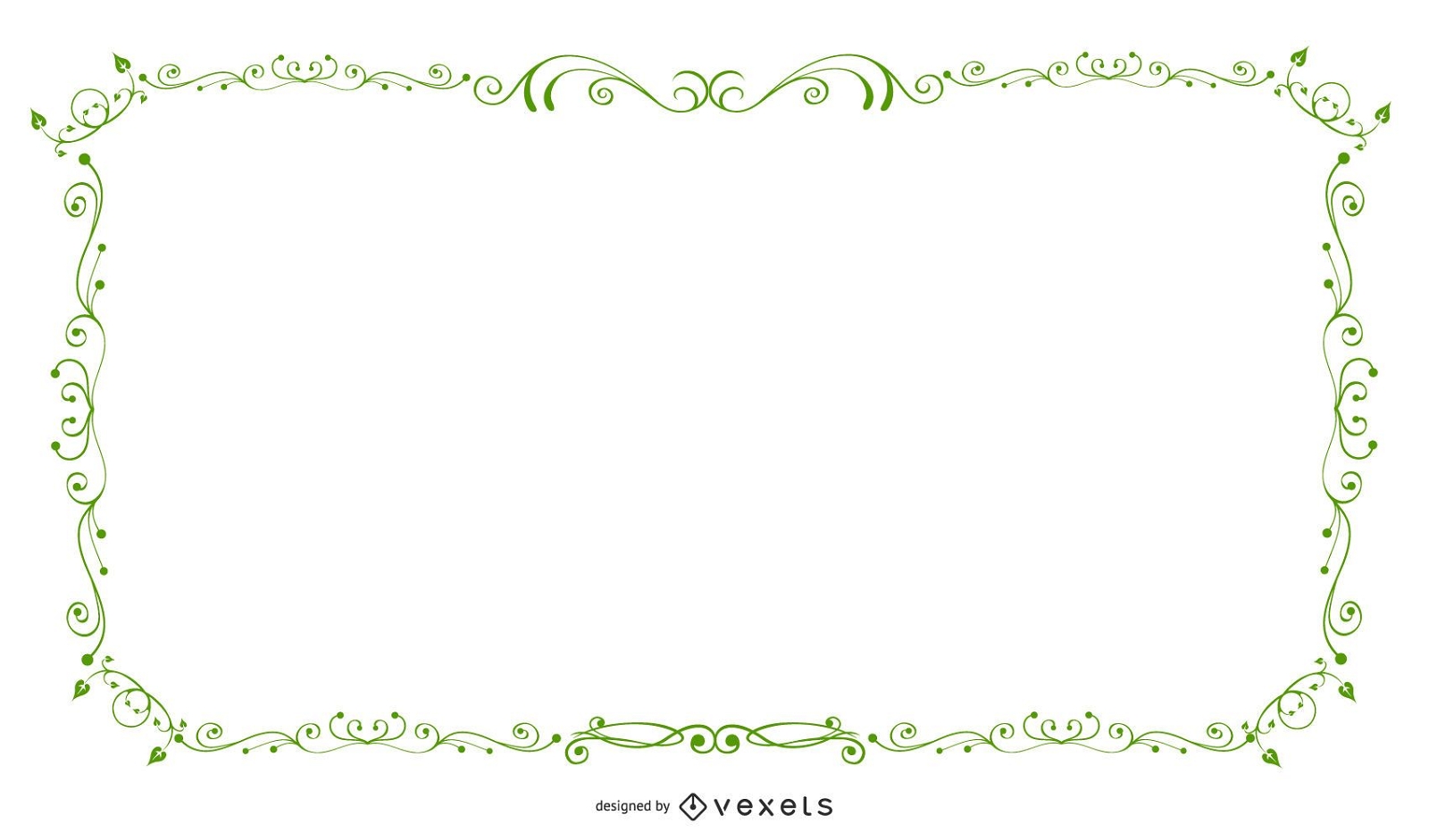 Banner com moldura verde