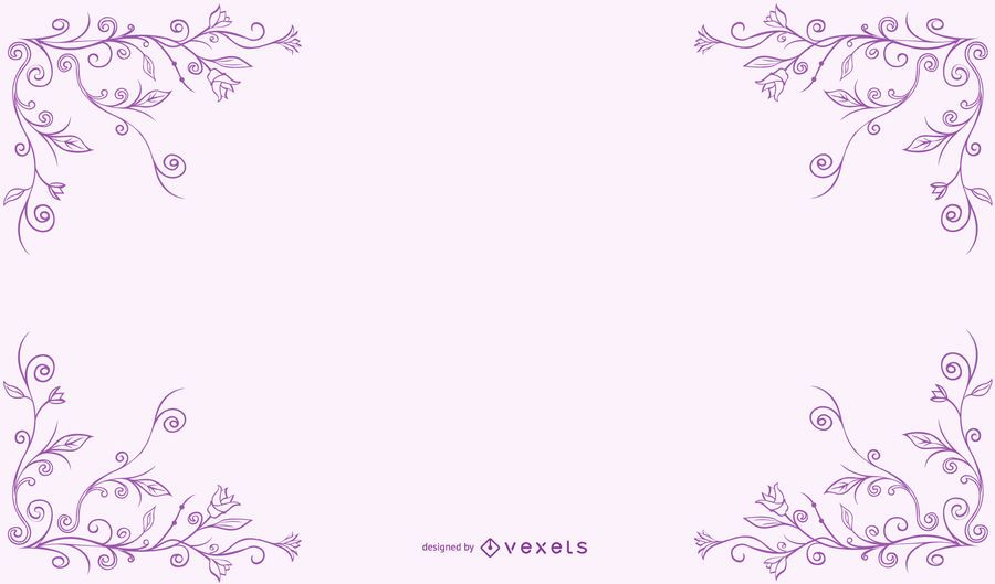 Licht Floral Frame Design Licht Floral Frame Design