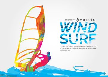 Diseño colorido Windsuf