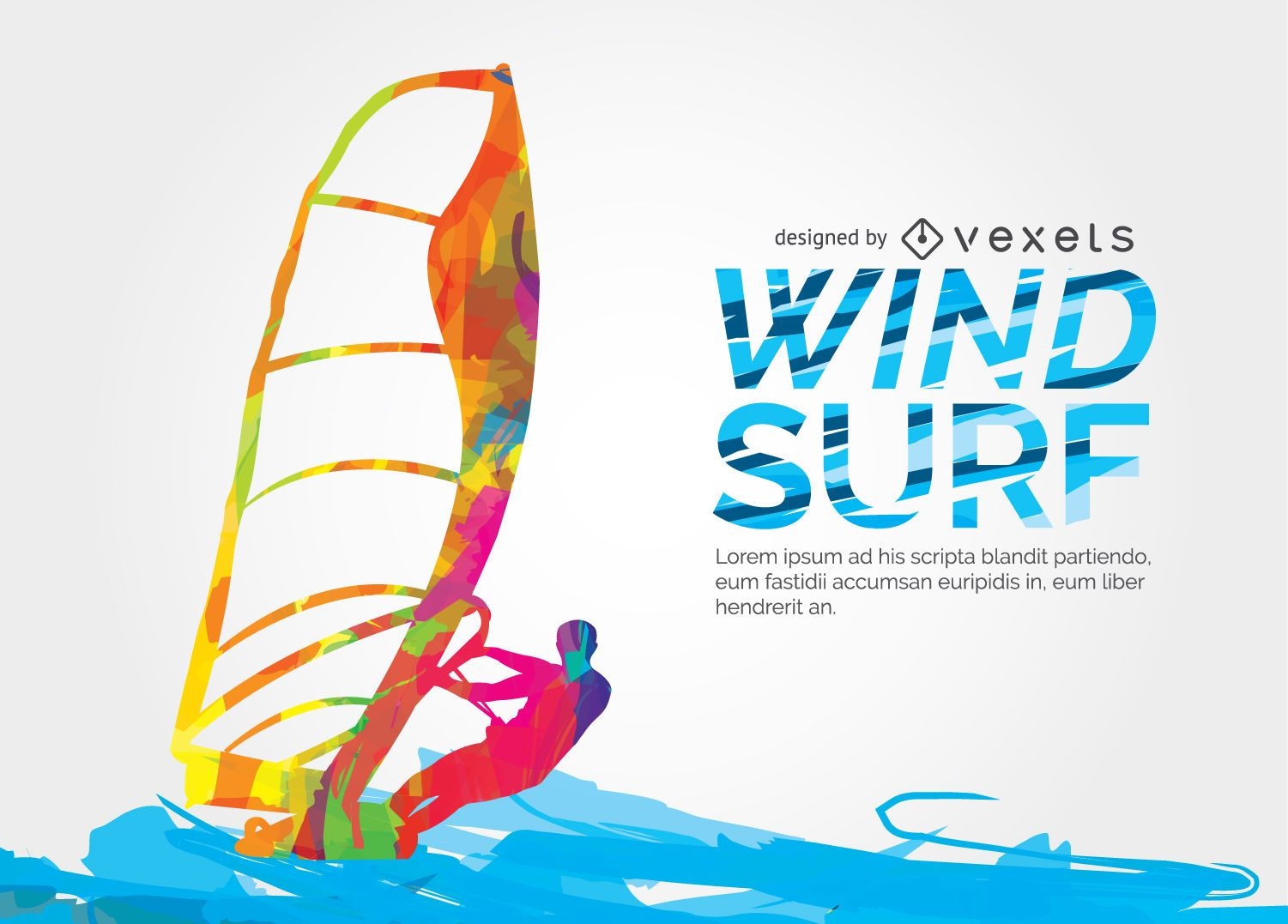 Windsuf design colorido