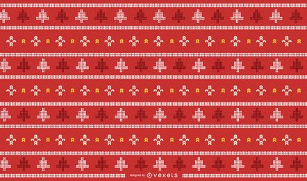 Traditionelles Weihnachtsstrickdesign