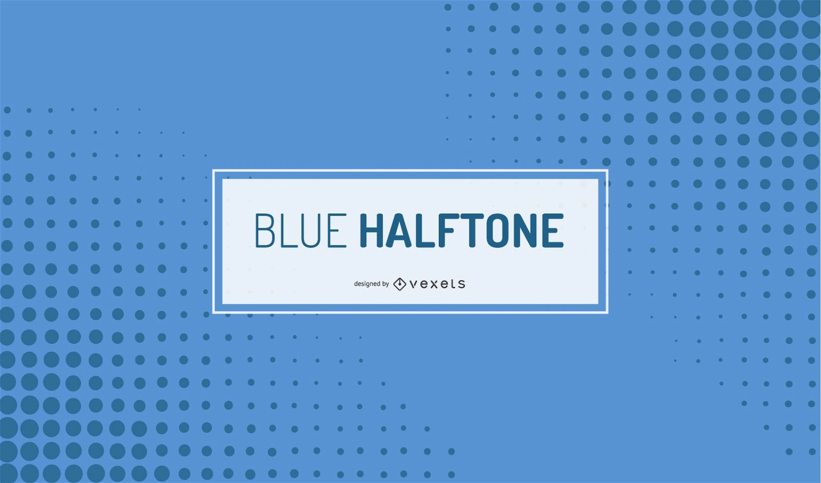 Blue halftone