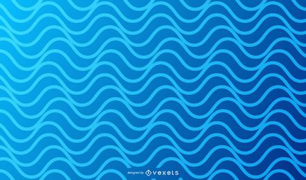 Fundo de onda simplista azul