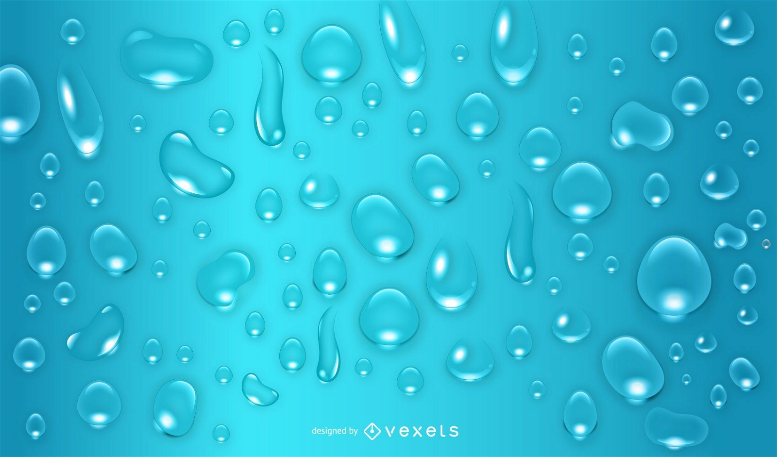 Waterdrops on glass