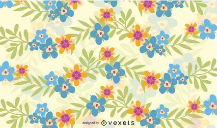 Leaves floral background
