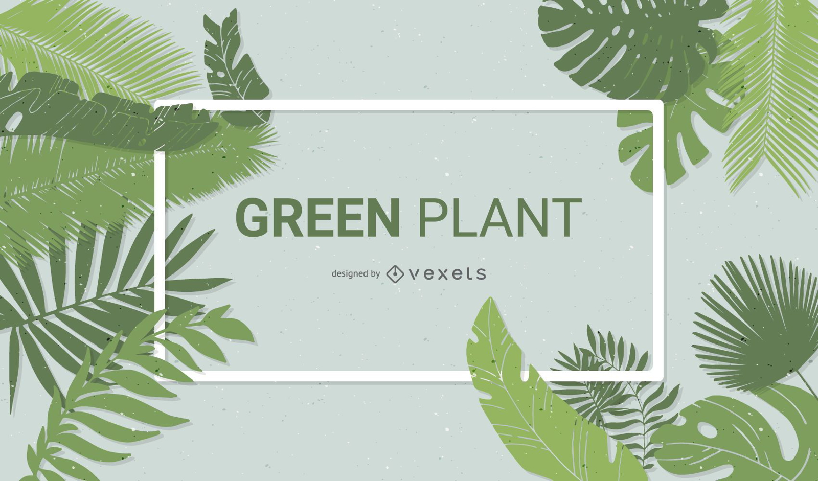 Diseño de fondo de planta verde