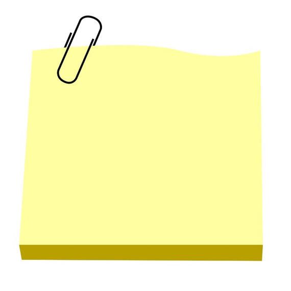 Flat post it illustration - Vector download