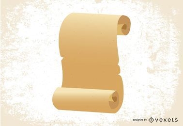 Diseño de rollo de papel antiguo