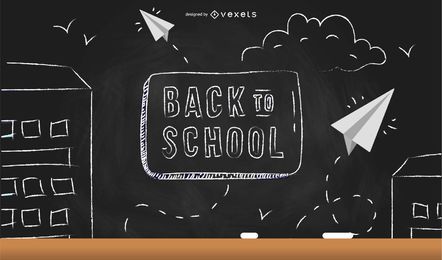 Back to school chalkboard
