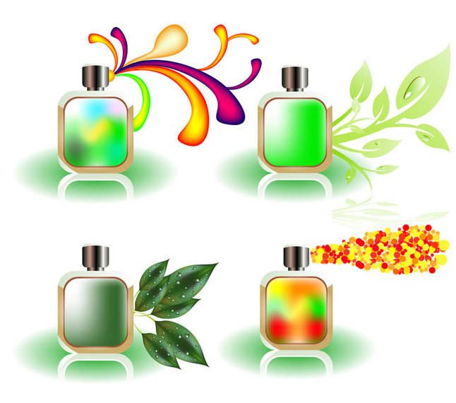 Vector Perfume Bottles Vector Perfume Bottles