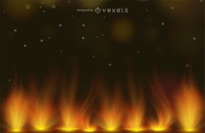 Abstract fire background design with illustration