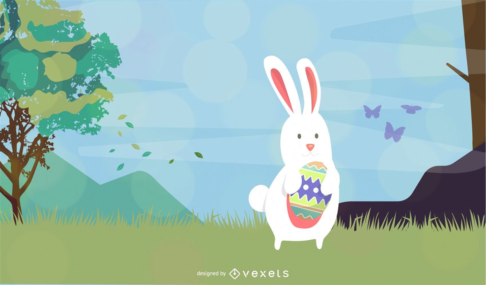 Easter nature background