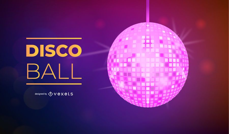 Vetor de bola de discoteca colorido Vetor de bola de discoteca colorido