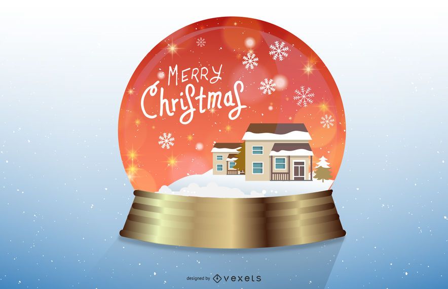 Vector snowglobe Vector snowglobe