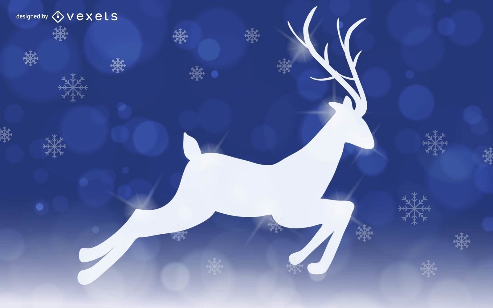 Magic christmas reindeer design