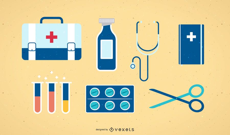 Colección de iconos de vector médico Colección de iconos de vector médico