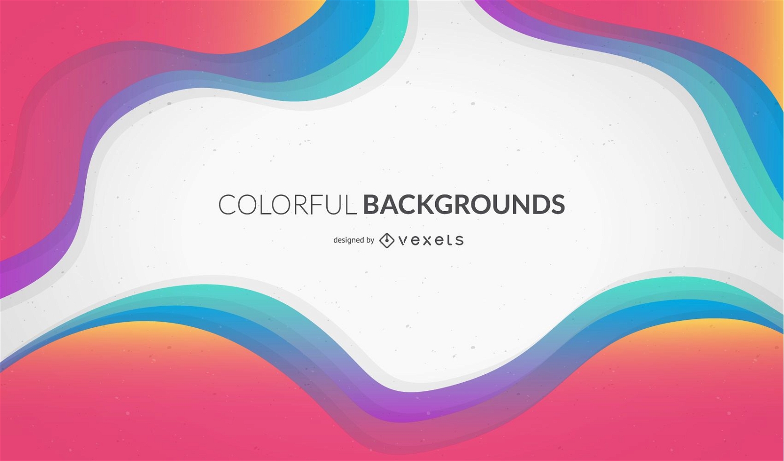 Colorful wavy background design