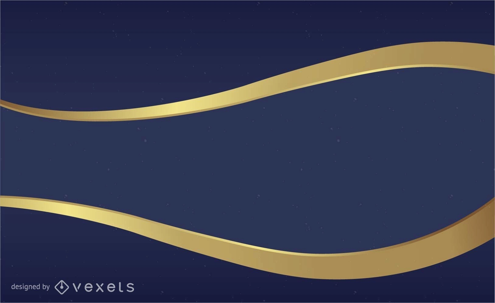 Blue And Gold Vector Background - Vector Download