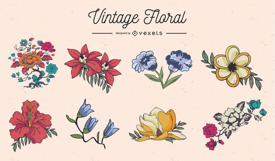 Decoraciones florales vintage Decoraciones florales vintage