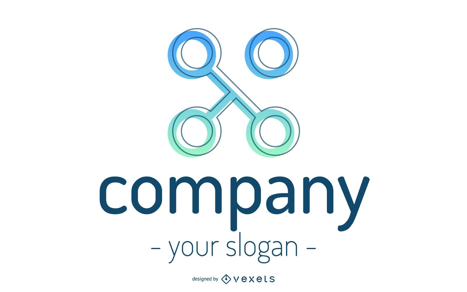 Logotipo abstrato da empresa
