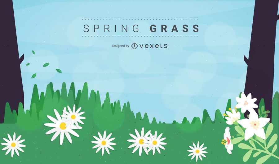 Free Vector Spring Grass or Meadow Free Vector Spring Grass or Meadow