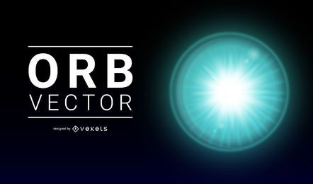 Orbe transparente brillante, eps10 vector Orbe transparente brillante, eps10 vector