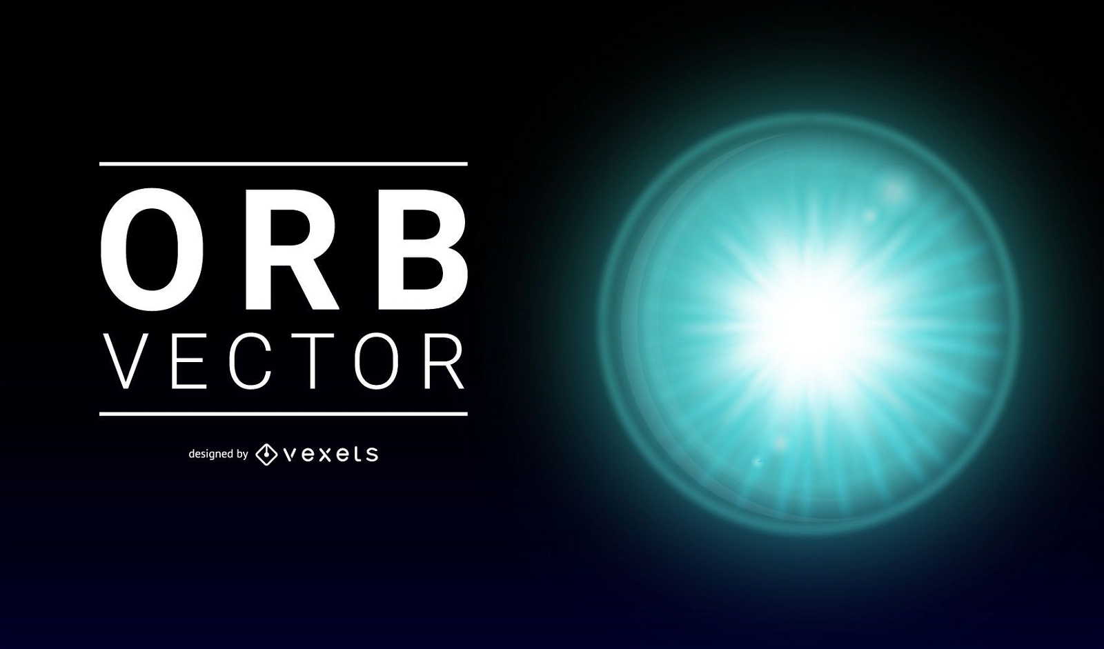 Flare Orb Vector Design
